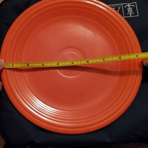 Vintage Fiesta 9 inch Luncheon Plate in Original Red Glaze